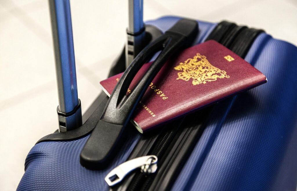 Travel Insurance for Cruise - traveler with suitcase at airport